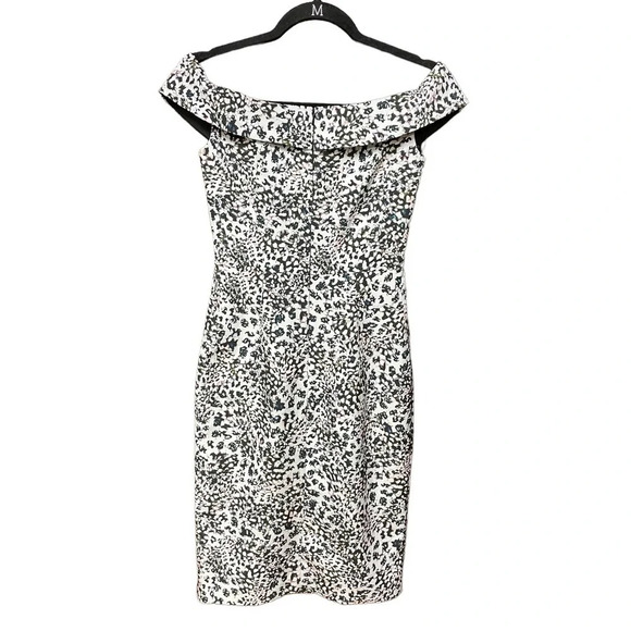 Black Halo Hepburn Off-the-shoulder Sheath Dress In Kaleidoscope Size‎ 0 - Picture 7 of 14
